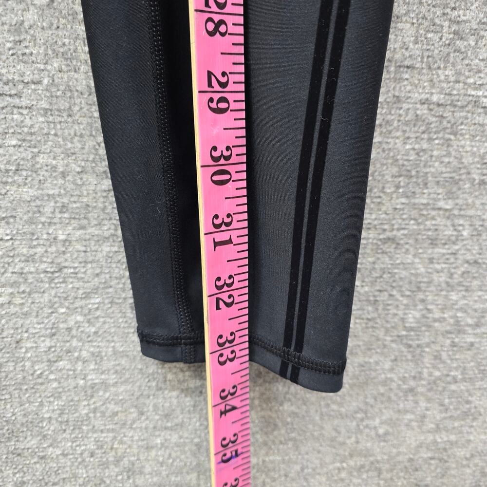 alo YOGA AIRLIFT HIGH-WAIST BLACK LEGGINGS VELVET STRIPE, SIZE S - Picture 5 of 6